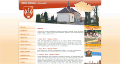 Desktop Screenshot of obecdesna.cz