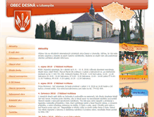 Tablet Screenshot of obecdesna.cz